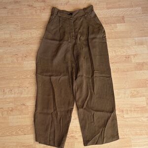 Emanuel Ungaro brown striped pants